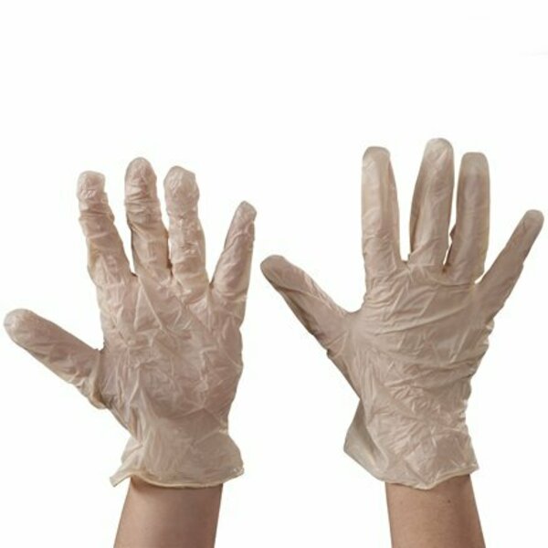 Bsc Preferred Latex Exam Gloves, 5 mil Palm, Latex, Powder-Free, L, 100 PK, White S-9642L